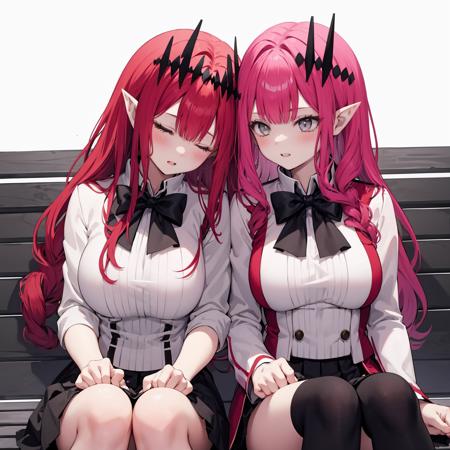 12365-1095422127-2girls, multiple girls, closed eyes,_sleeping upright, sleeping on person, sitting,_bench,light smile, blush,parted lips,_ ,_ ,t.png